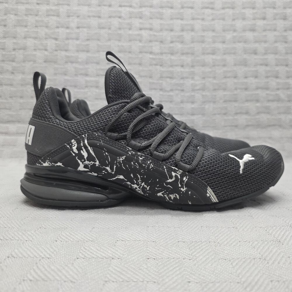 Puma Axelion City Escape Shoes Mens 10.5 Black Marble Foam Athletic Sneakers
